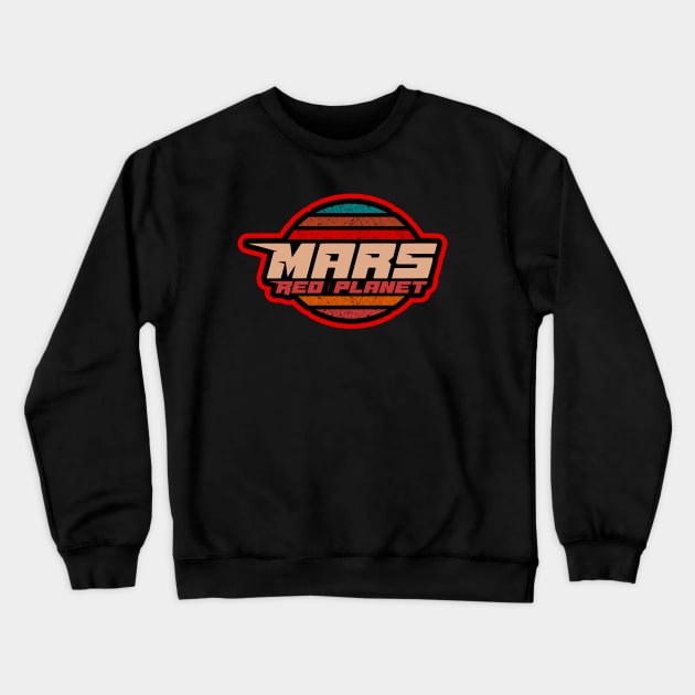 Mars red planet Crewneck Sweatshirt by SpaceWiz95
